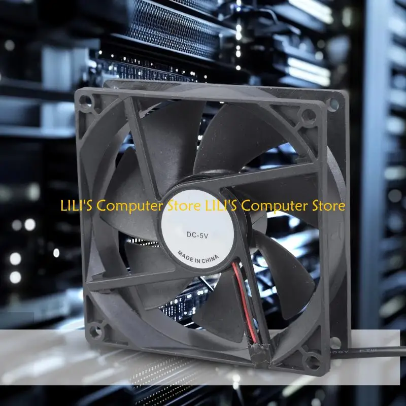 A52B Router Kühlung Lüfter PC -Box Ruhig 5 V USB -Strom 92mmx92mmx25mm Schrankkühlung