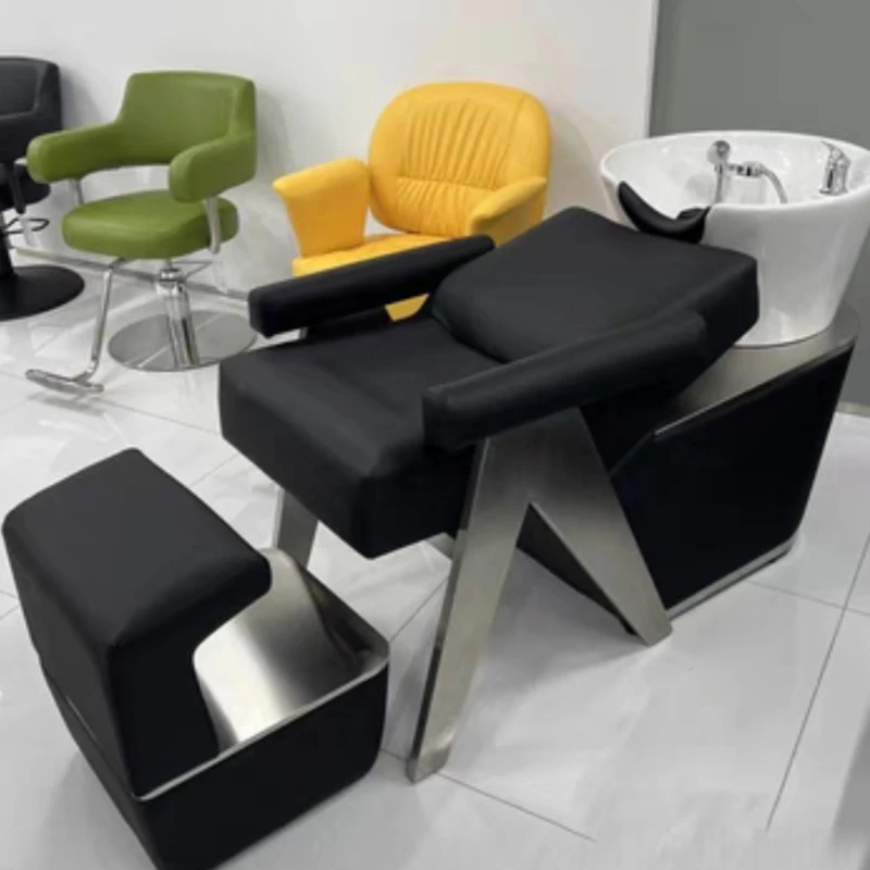 

Hairstyle Professional Shampoo Chairs Beauty Salon Wash Hair HeadSpa Equipment Hairdressing Armchair Cadeira Reclining Washbasin