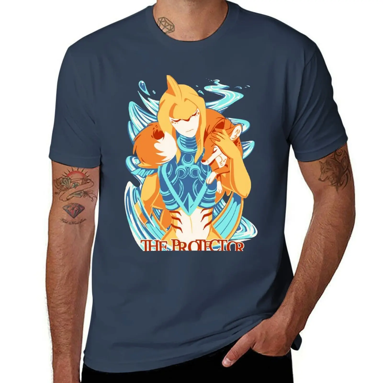 

CB: The Protector (Brivere BOTW) T-Shirt cotton tshirt 100% t shirts for man graphic funny T-Shirt