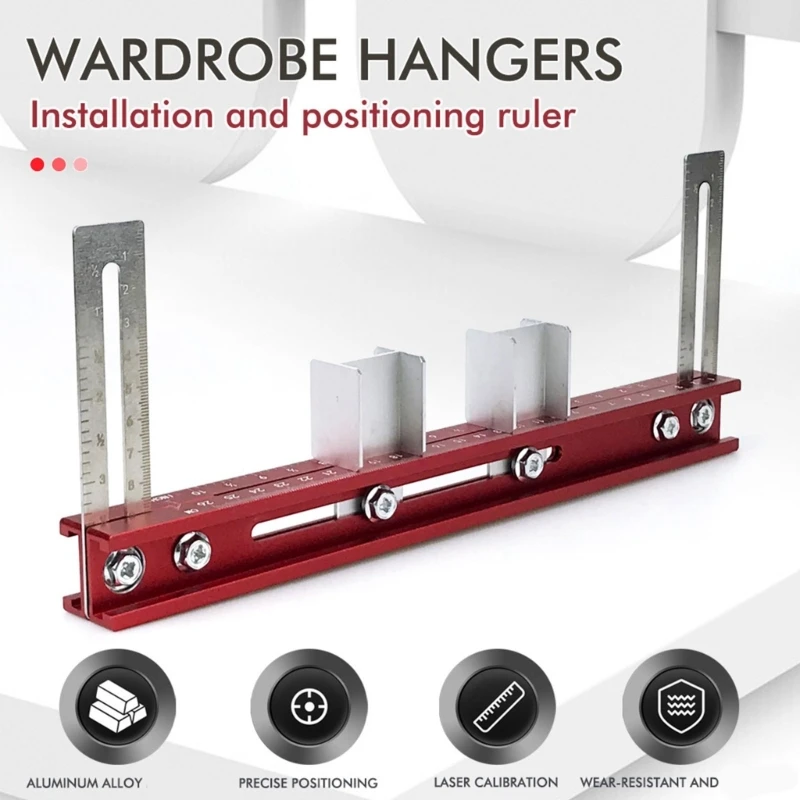Letak Letak Perangkat Keras Jig Alat untuk Plon -Wardrobe Mounting Alignment KXRE