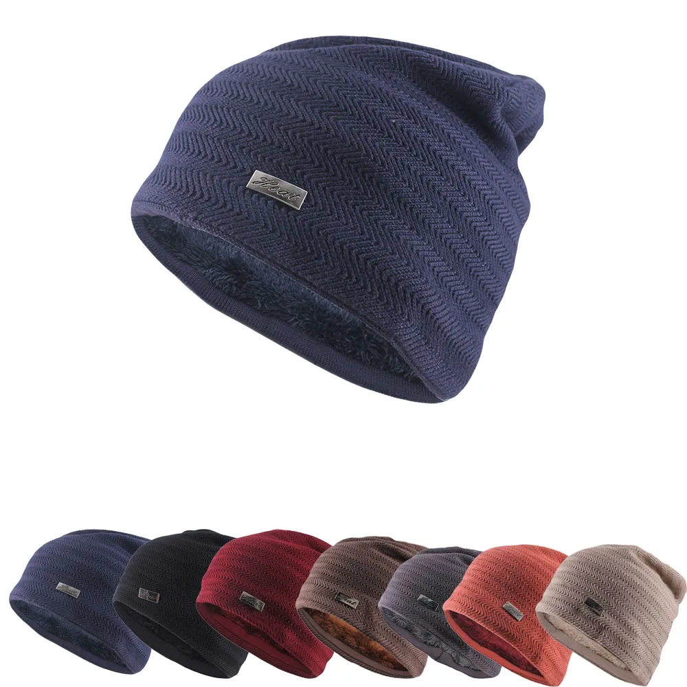 

New Fashion Winter Warm Unisex Beanies Skullies Outdoor Turban Casual Thick Hat For Women Knit Bone Soft Letter Brand Hats Sale