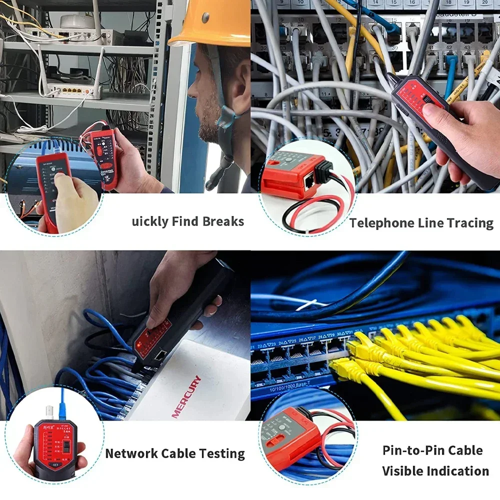 Noyafa NF-806 Mutifuncation Cable Test Detector Support Trace Telephone Lan Wire Finder Cable Continuity Tester Wiremap