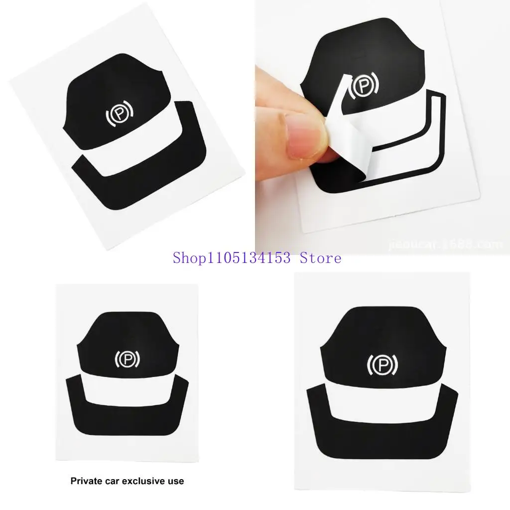 hg89 Precisions Fit Electronic Parking Brake Sticker Waterproof Design Easy Application for Specific Vehicle Models