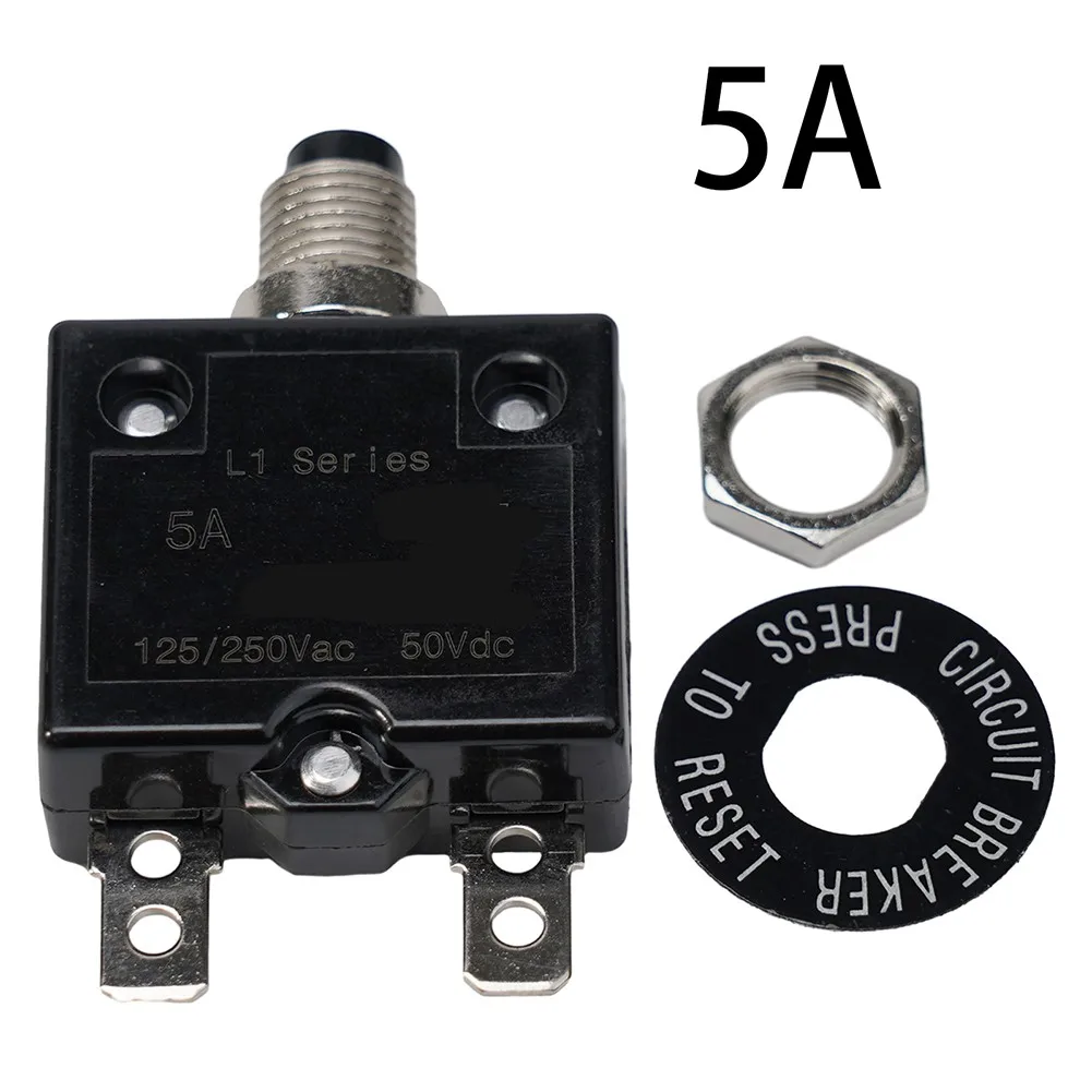 

Удобная кнопка защиты двигателя 125-250 В, защита черного цвета, легко сброс, чрезмерное обнаружение тока, электрическая безопасность