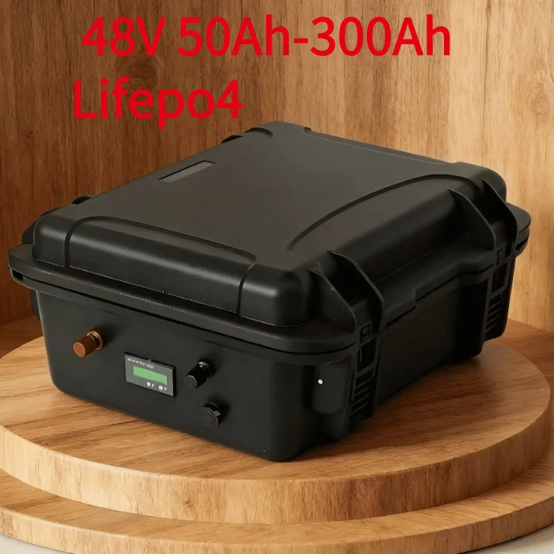 48V Waterproof LiFePO4 Battery 20Ah-200Ah  Lithium Iron Phosphate Battery Built-in BMS Deep Cycle Rechargeable Battery for Marin