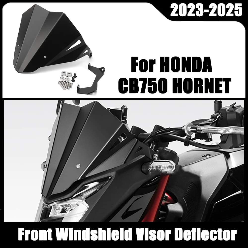 

Для HONDA CB750 Hornet CB 750 HORNET 2023 2024 2025 мотоциклетное спортивное ветровое стекло алюминиевый козырек переднего лобового стекла дефлектор