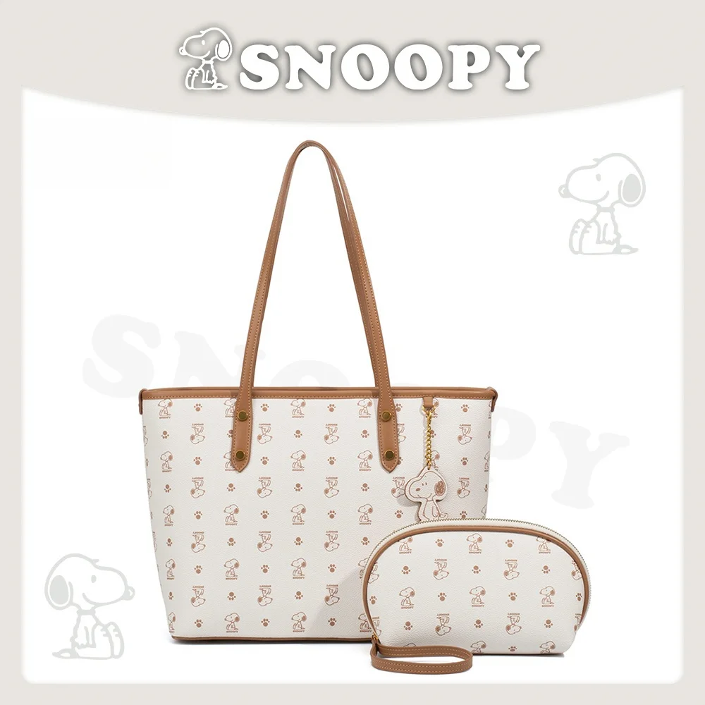 Snoopy Large Capacity Tote Bag 2024 New Bag Handheld Women's Bag Commuting Shoulder Bag Brand Drop Shipping Crossbody