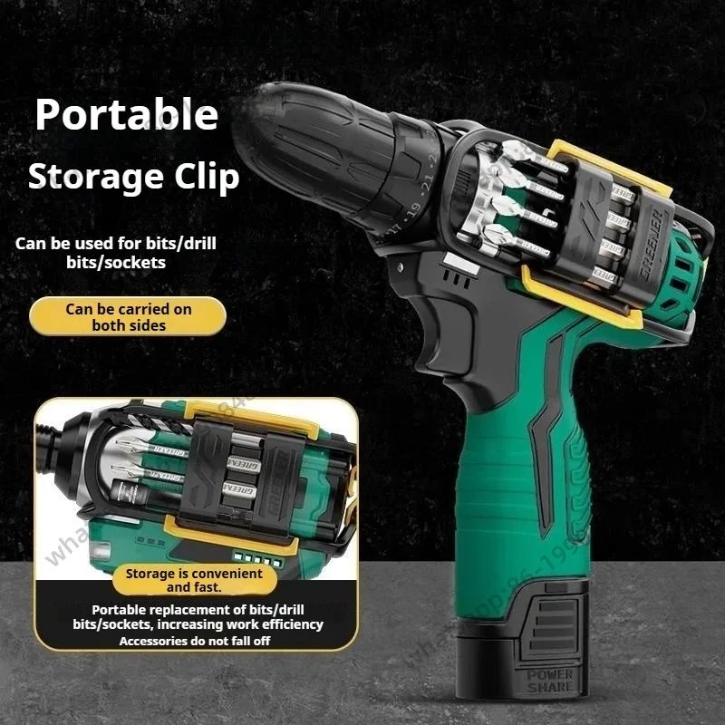 

Магнитный держатель-органайзер GREENER на 8 отверстий для хранения насадок, портативный, для сверл и электроинструментов