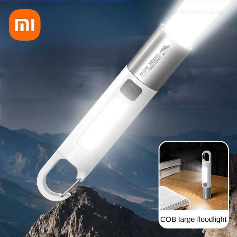 Xiaomi-linterna de luz fuerte para exteriores, lámpara de iluminación recargable multifuncional de alto brillo, portátil, de emergencia para el hogar