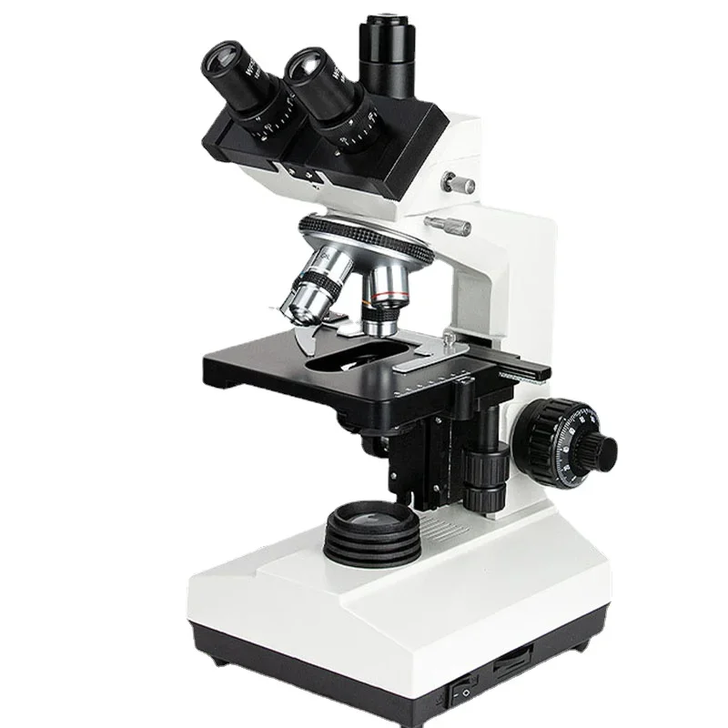 Binocular Trinocular Biological Microscope Laboratory Testing Diopter Adjustable Infinity Achromatic Lens Connected Computer