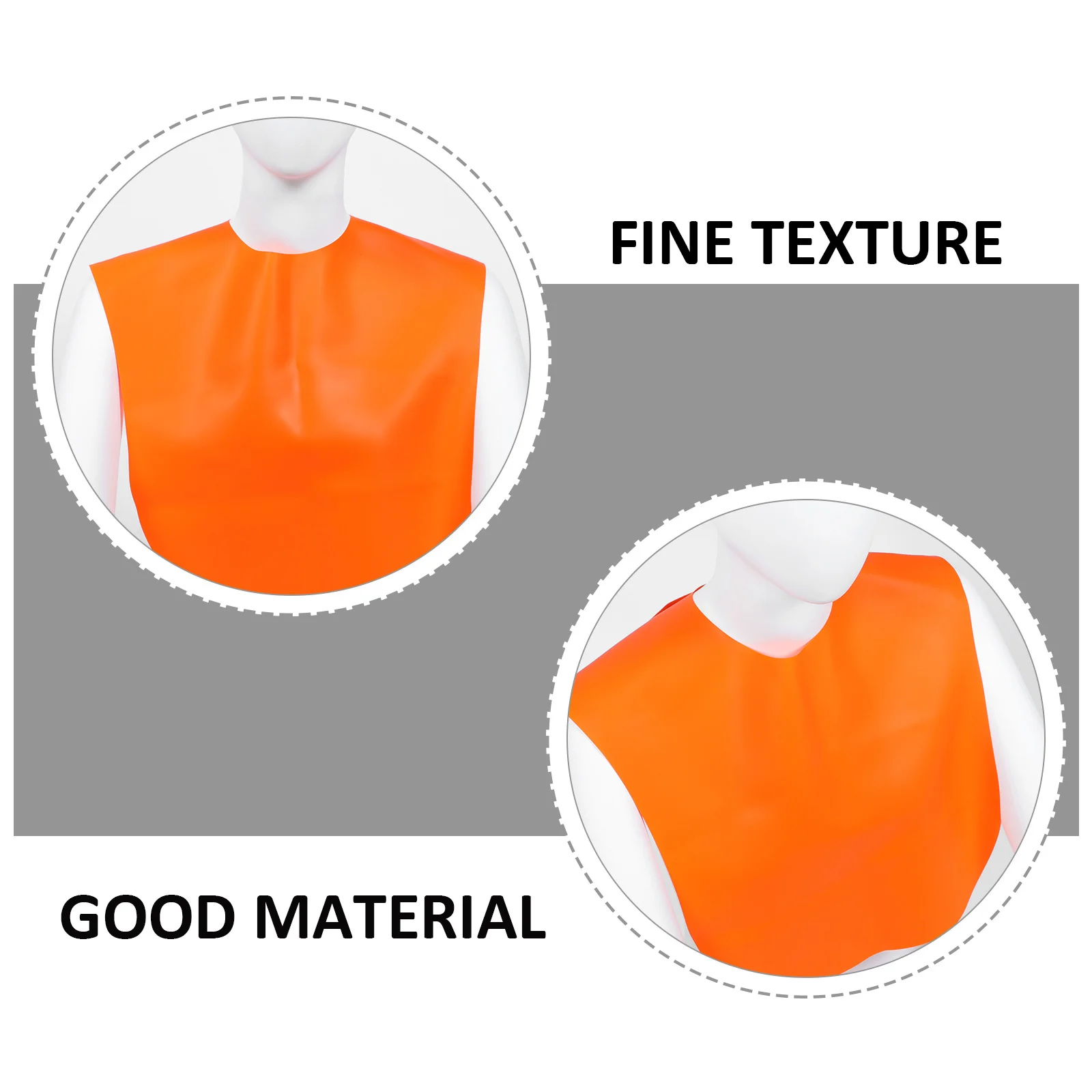 

Silicone Hairdressing Shawl Waterproof Neck Protector for Women Orange Color Salon Shoulder Pad Hair Cutting Cape