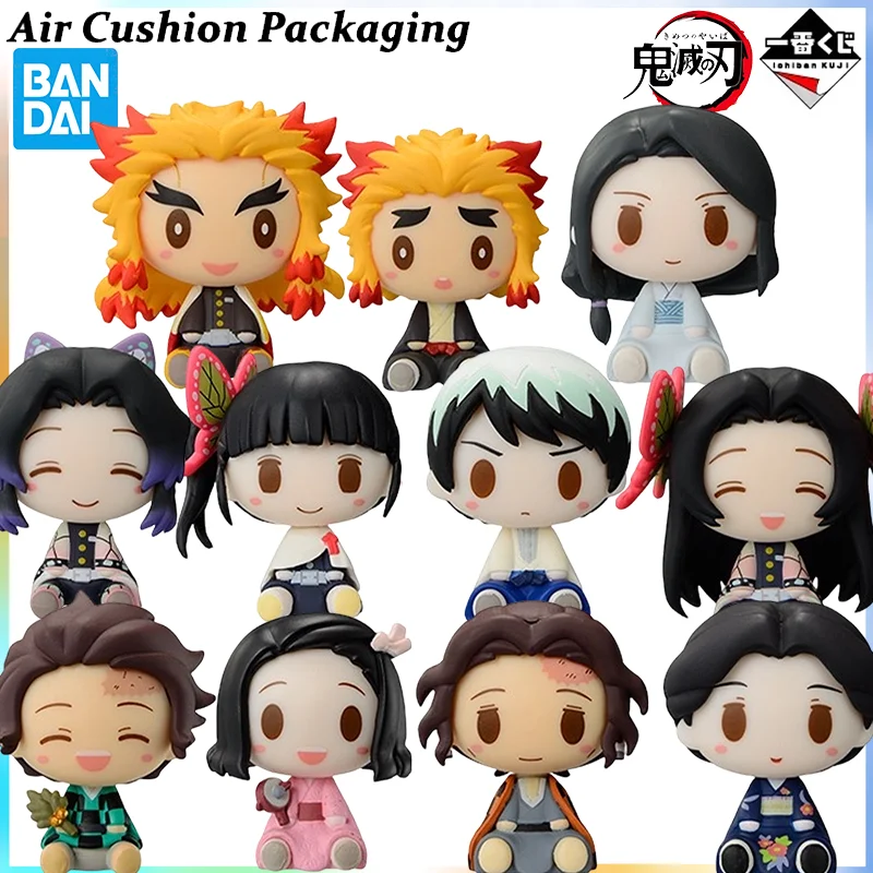 

Оригинальные мини-фигурки Bandai Ichiban Kuji из серии «Истребитель демонов»: Танджиро Камадо, Незуко, Танджуро, Цуюри Канао, Шинобу.