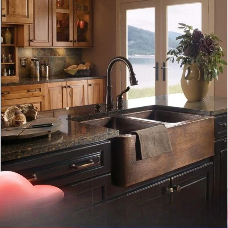 

Nakajima Bar Counter Copper Sink Double Sink Dishwasher Dishwasher Villa Kitchen American Retro Front Dishwasher Customization