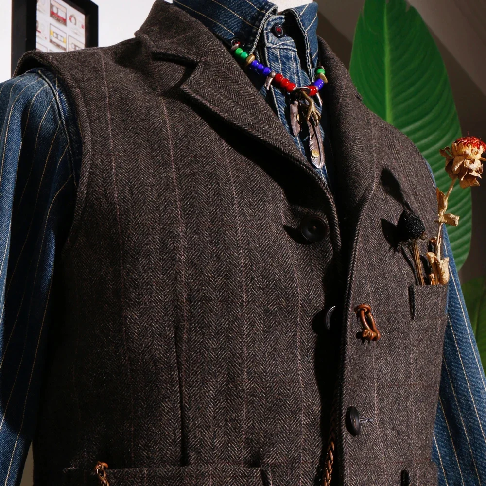 

Cidu CDV239 Asian Size Super Quality 400GSM 75% Wool Waistcoat Stylish Durable Vintage Vest