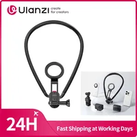 Ulanzi MG14 soporte de cuello magnético para Gopro para Insta 360 para DJI Omso Cámara de acción soporte de cuello para teléfono inteligente para iPhone 17 16 15 14