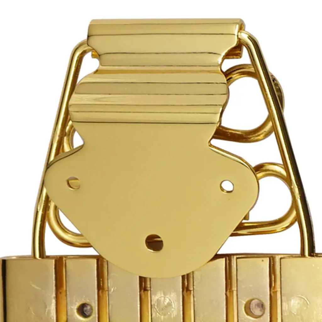 

Deluxe Trapeze Tailpiece Six String Metal Frame Bridge for Upgrading Electric Hollow Body Guitar Replacement Parts