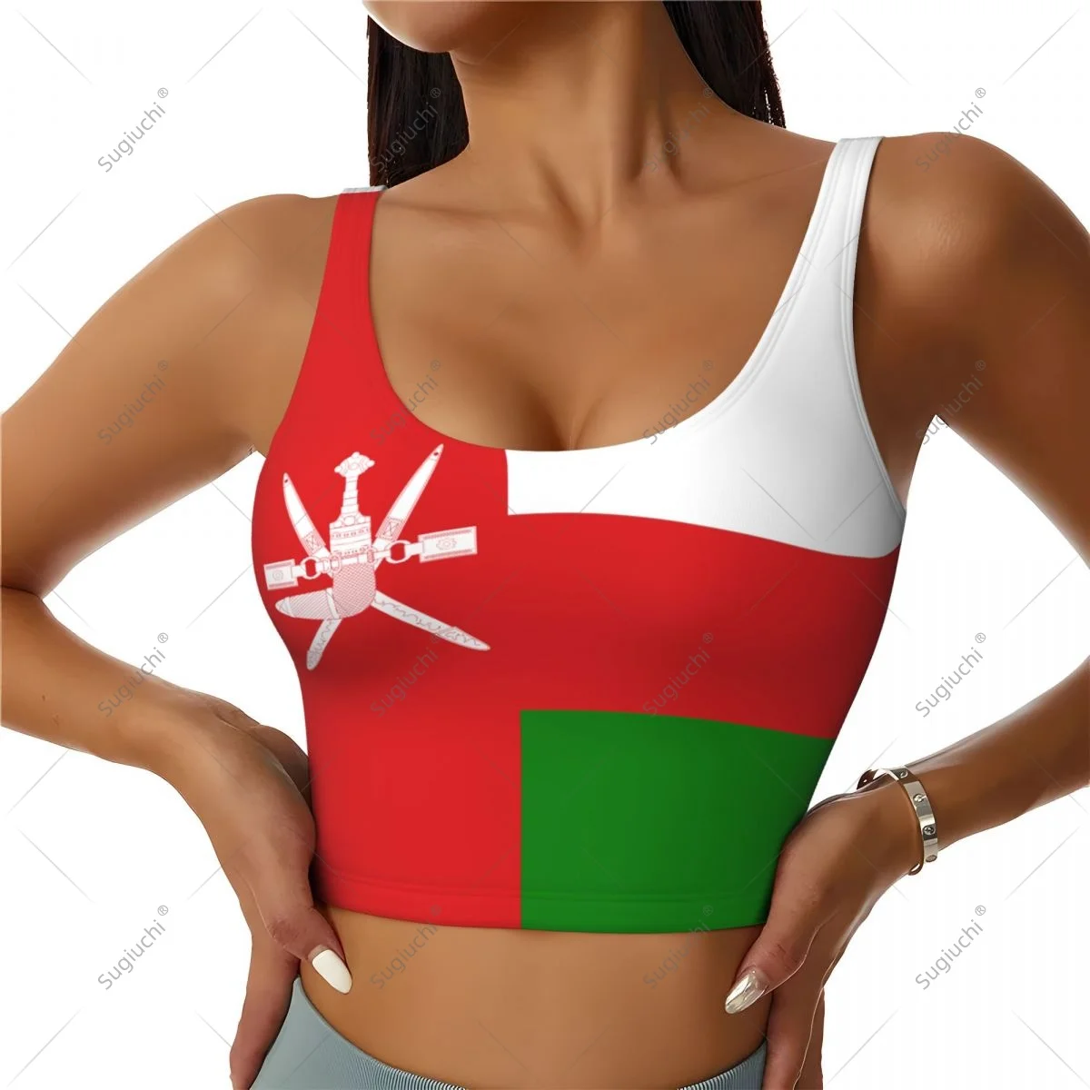 Oman Flag Women Girl Activities Sports Vest for Female Yoga Vest Workout Vest Lightweight Trendy