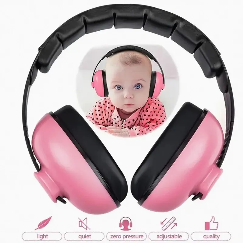 Baby Soundproof Ear Muffs Baby Noise Reduction Soundproof Headphones Children Aircraft Noise Reduction Sleep Ear Muffs