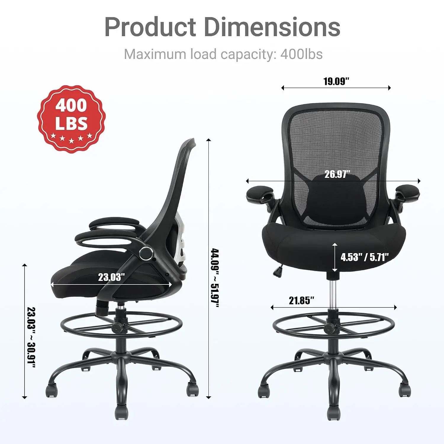 Heavy Duty Drafting Chair 5