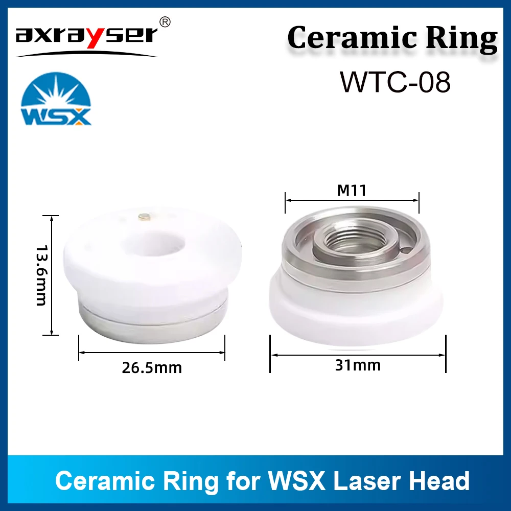 WSX الليزر السيراميك الدائري D31 M11 فوهة حامل أجزاء WTC-08/04/01 Mini ND18 ل WSX NC63A NC30 NC60 قطع الرأس #3
