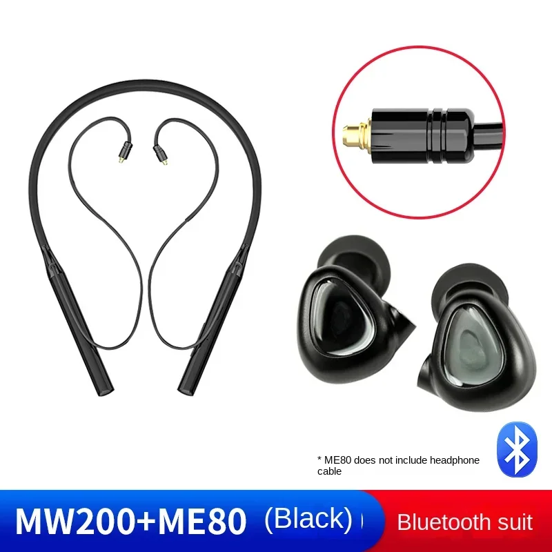 Mw200 Me80 Mw200 Wireless Set Neckband Adapter HI-RES Audio HiFi Earphone Ak4377a DAC Chip LDAC IRB AptX