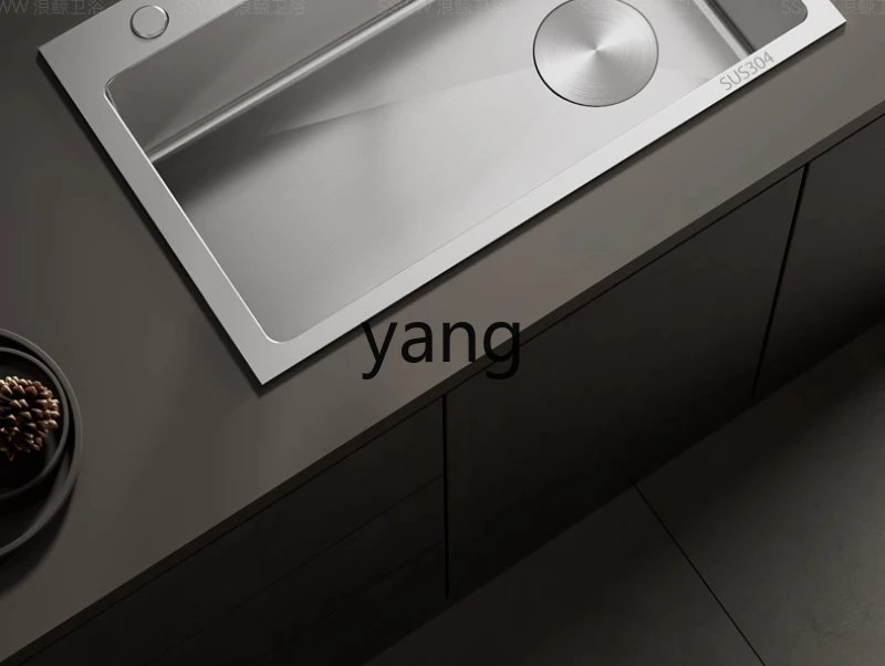 LMM Large Single Bowl Sink 304 Stainless Steel Kitchen Integrated