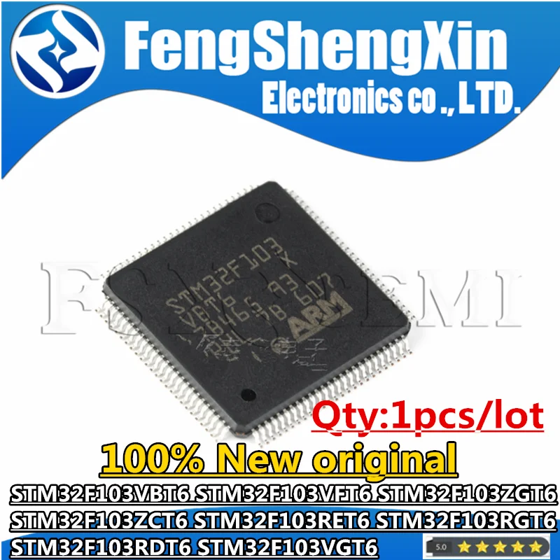 

1pcs 100% New STM32F103VBT6 STM32F103VFT6 STM32F103ZGT6 STM32F103ZCT6 STM32F103RET6 STM32F103RGT6 STM32F103RDT6 STM32F103VGT6 IC