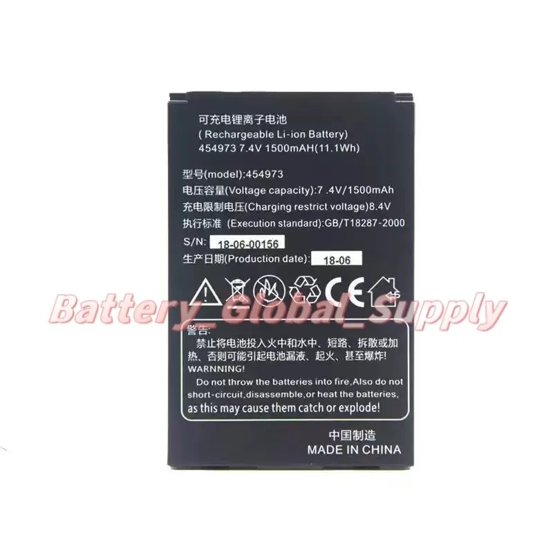 

LK-T9 454973 7.4V 1500MAH 11.1WH Printer Battery Reliable 1 Piece