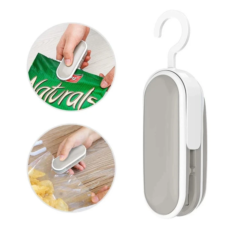 

Kitchen Tools Mini Sealing Machine Portable Heat Sealer Plastic Package Storage Bag Handy Sticker And Seals For Food Snack