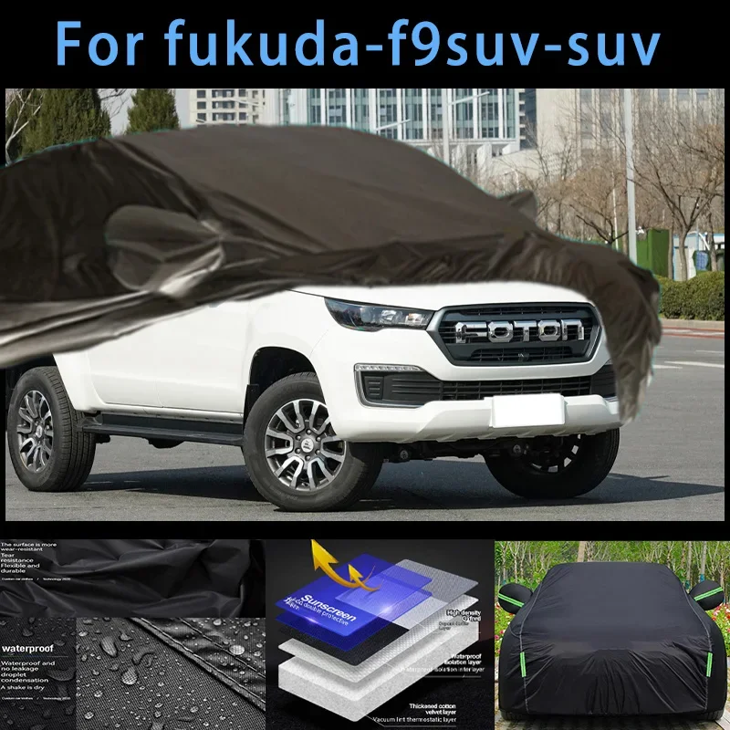 

For fukuda-f9suv-suv Outdoor Protection Full Car Covers Snow Cover Sunshade Waterproof Dustproof Exterior Car accessories