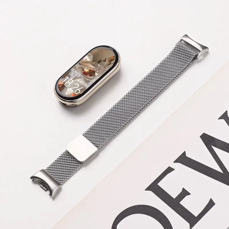 Strap Für Xiaomi Mi Band 10 8 9 Zubehör smartwatch gürtel Milanese Schleife Metall armband pulseira correa miband 10 9 8 NFC Strap