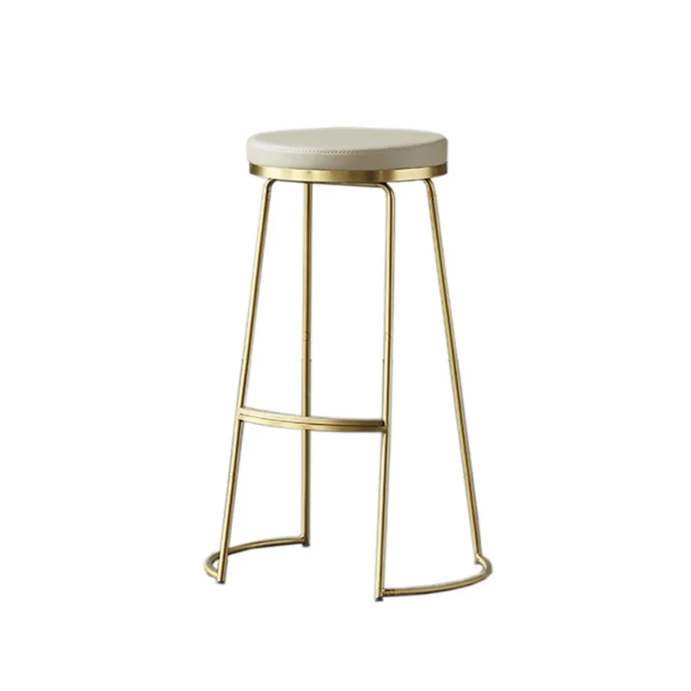 

Nordic Bar Stool Modern Minimalist Wrought Iron Front Desk High Stools Tea Shop Wind Chair Seating Bar Stools