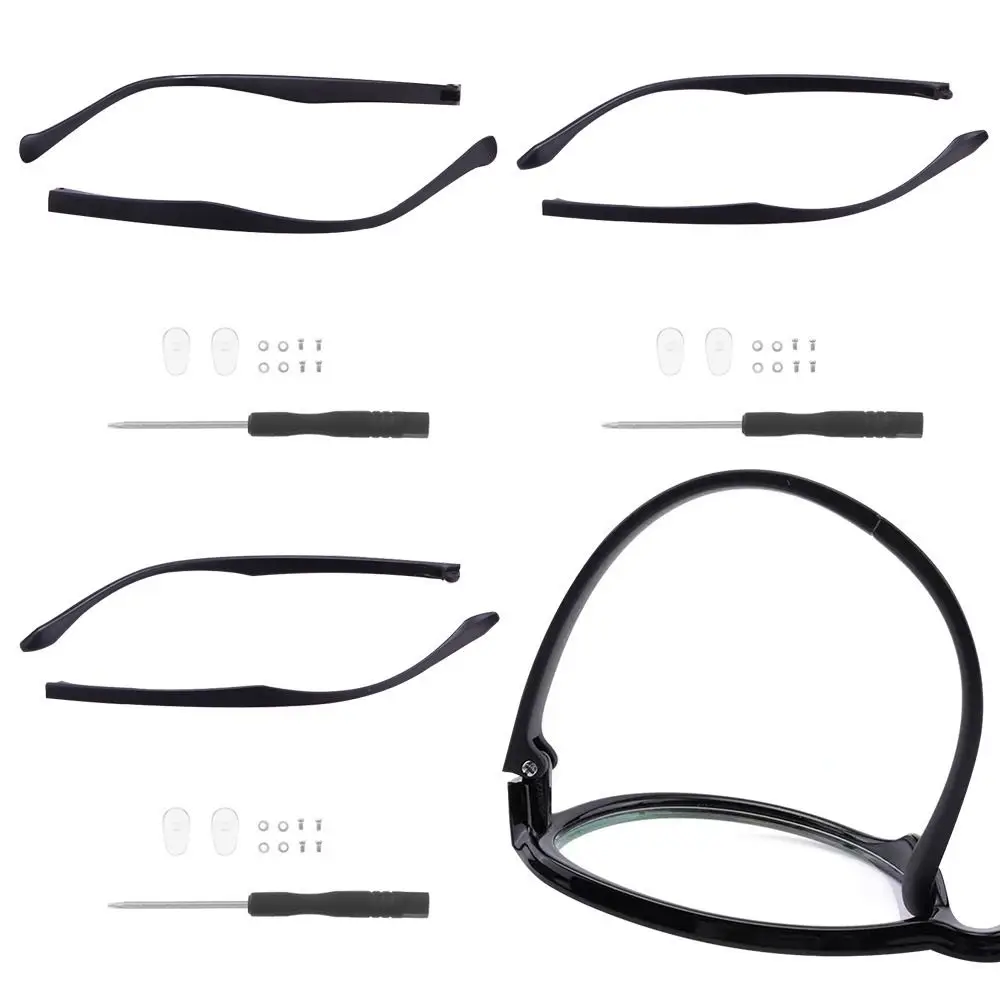 

1 Pair Eyeglasses Temple Arm Single Tooth Double Tooth TR90 Eyeglasses Replacement Leg Repair Eyewear Accessories