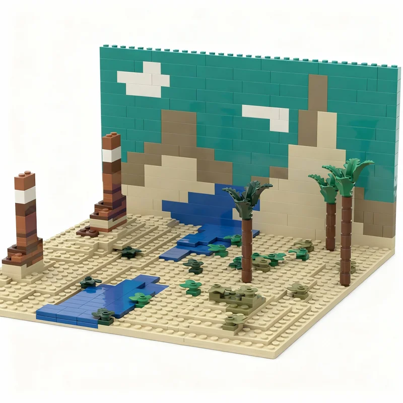 440 Piezas MOC Ecosistema de la Selva, Bloques de Construcción, Juguete de Construcción, Regalos de Navidad, Idea Creativa DIY, Ladrillos Educativos para Armar