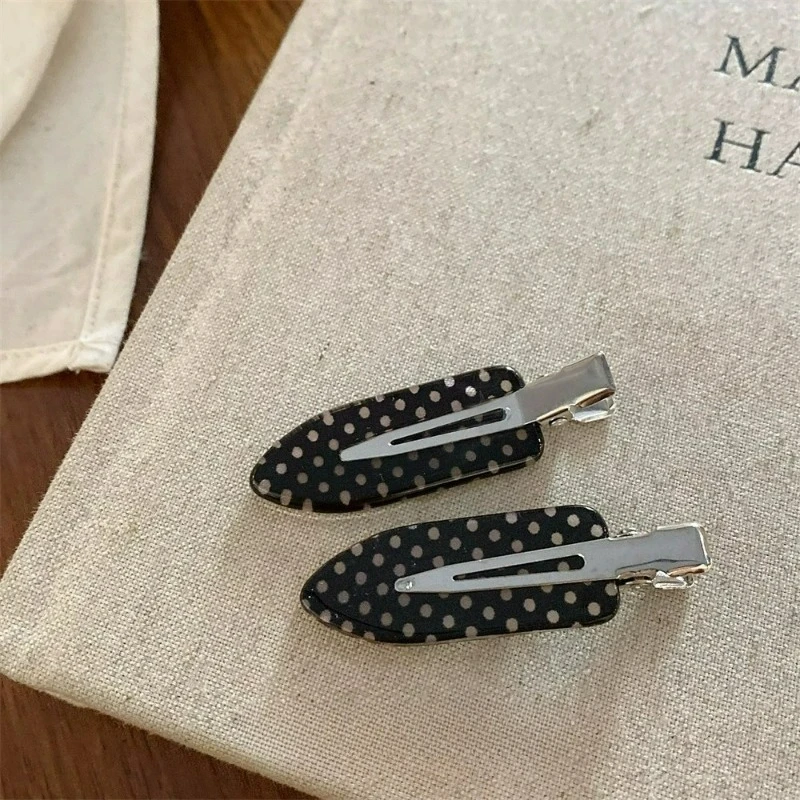 1/20 Stück Einfache Schwarz-Weiße Punkt-Haarspangen Minimalistische Make-up-Haarklammern Dekorative Entenschnabel-Haarspangen für Frauen Vielseitige Haaraccessoires – Detail 7
