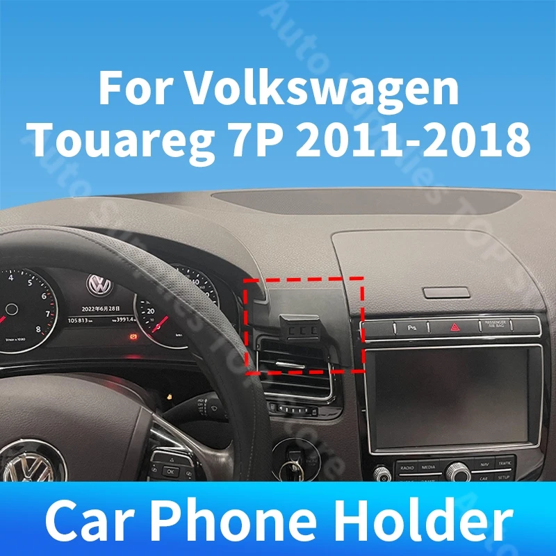 

Car Phone Holder Special Wireless Charger 360 Rotation For Volkswagen Touareg 7P 2011-2018 For Car Auto Interior Accessories