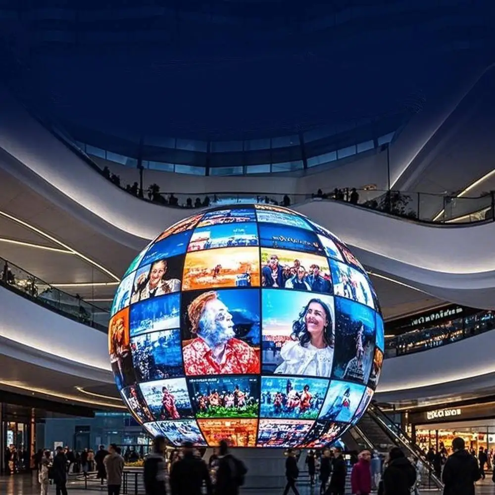 Flexible HD Full-Color LED Displays – Available in Spherical, Cylindrical & Trumpet-Shaped Designs