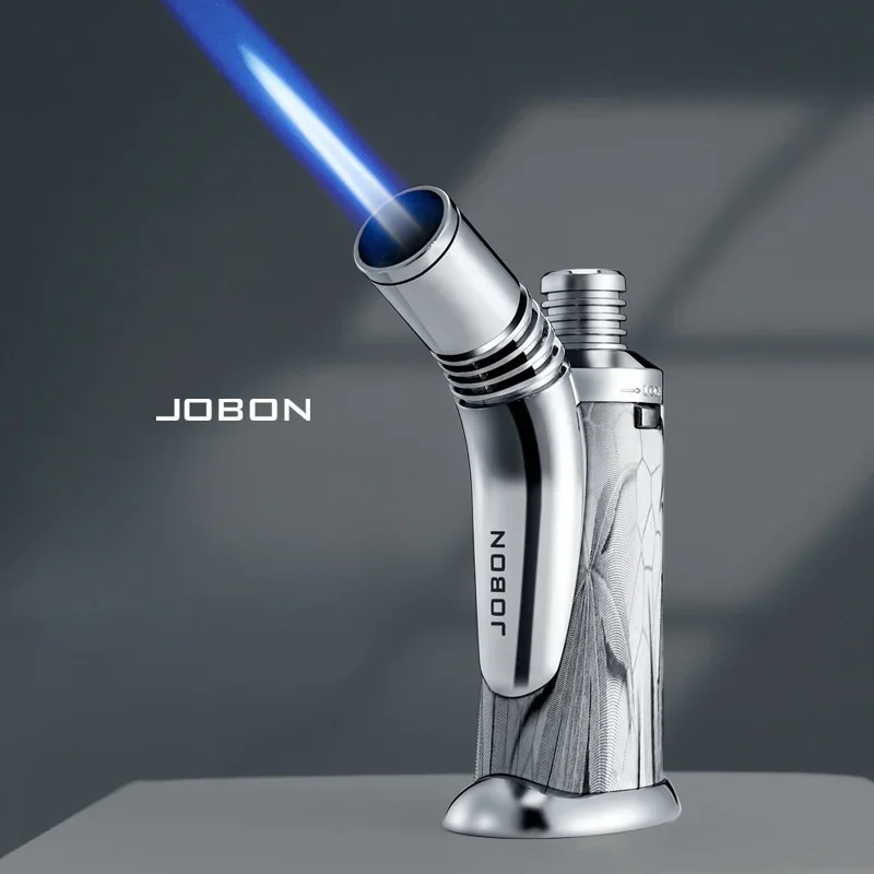 JOBON Creative Water Bottle Desktop 1300° Welding Gun Gas Torch Lighter Safety Lock Switch Visual Gas Window Cigar Lighters Gift