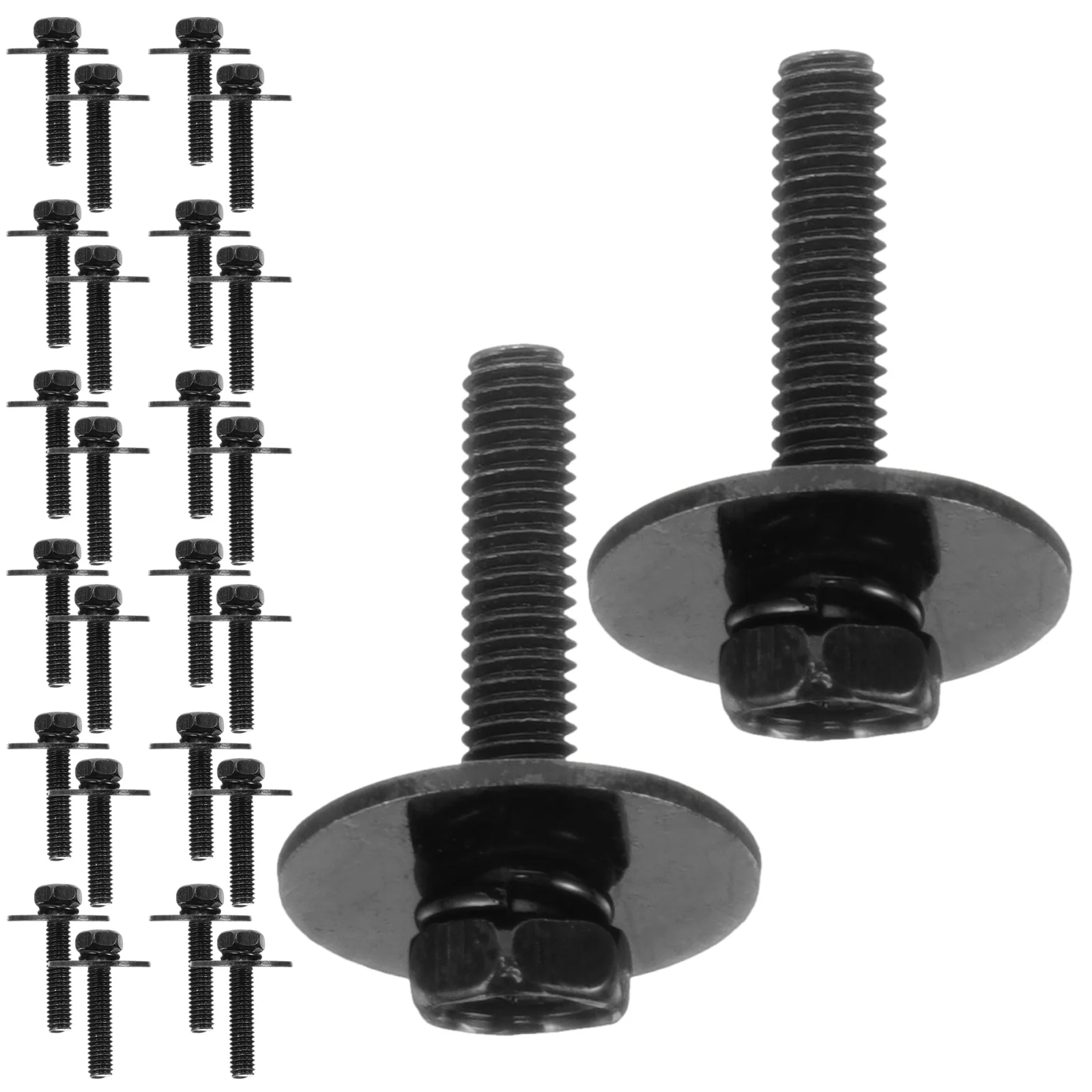 100 Pcs Tight Drum Lug Screws Intelligent Hand Drummer Metal Nut Nuts with Washer