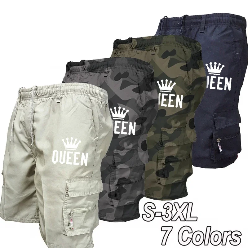

Мужские тактические шорты-карго, модные карманные военные летние спортивные камуфляжные повседневные мужские шорты для бега, работы и пешего туризма