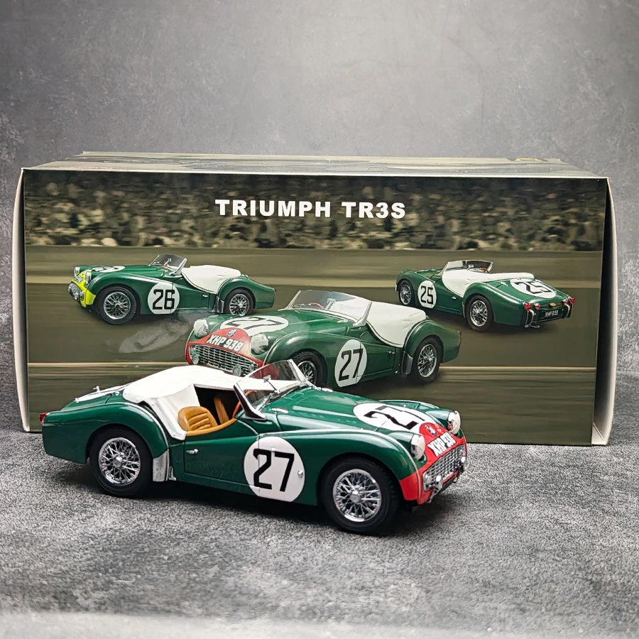 

Модель Kyosho из литого металла в масштабе 1:18 Triumph TR3S 1959 LM # 27 металлических моделей автомобилей для коллекции: классические автомобили
