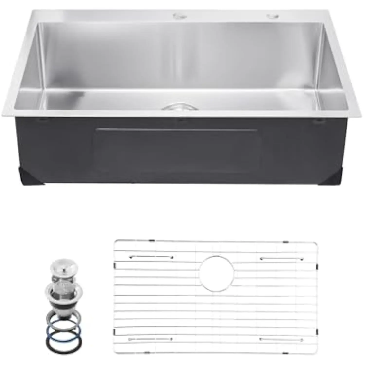 

33 Somaliland Bravo Kitchen Sink Workstation, раковины с верхним креплением из нержавеющей стали 304, вставная раковина для фермерского дома с одной чашей и аксессуарами, H