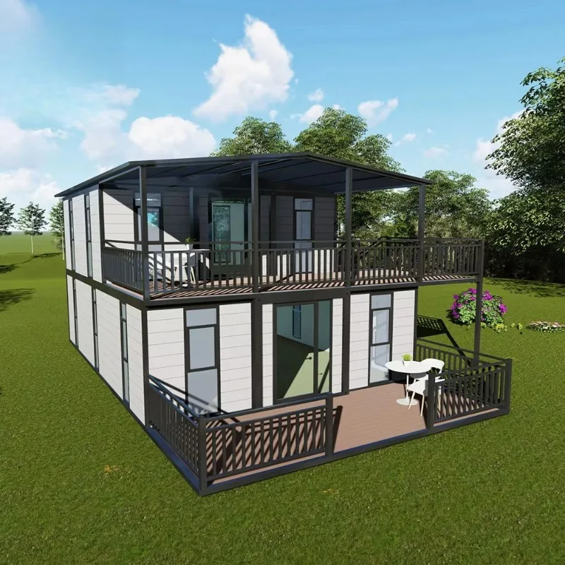 Combined Splicing Foldable Prefab House Free Combination Multi Unit Splicing Large Area Integral Building Custom Layout