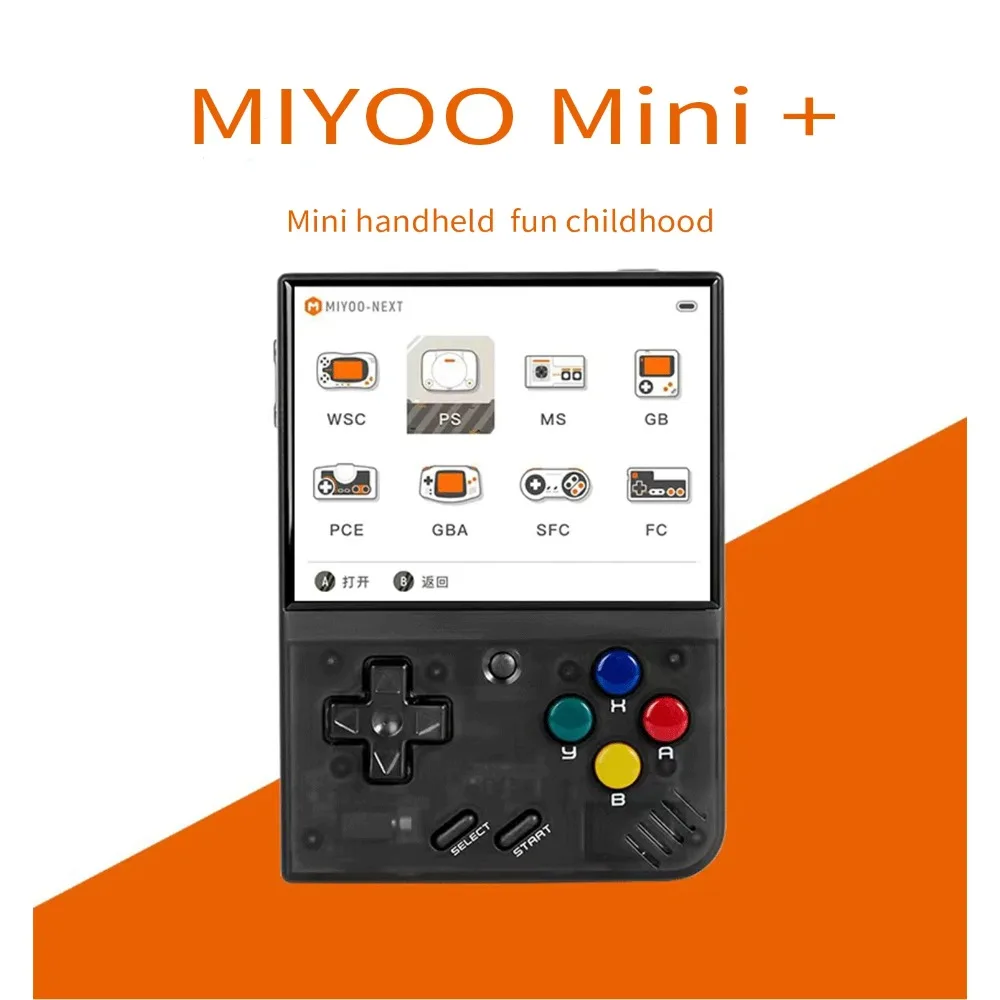 

MIYOO Mini Plus Portable Retro Handheld Gaming Emulator Game Console 3.5-inch IPS HD Screen Children's Gift Linux System Classic