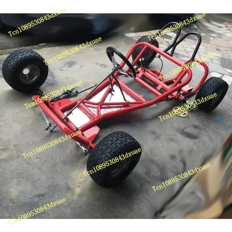 168CC Modified Four-wheeled Motorcycle Drift Kart Modified Full Frame Front Steering Rear Axle Rear Axle 6-inch Wide Tire