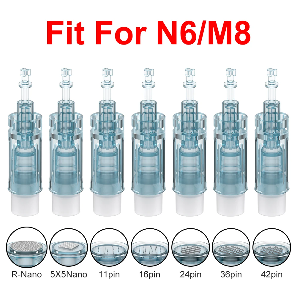 50-100個入り-ダーマペン-n6-m8-バヨネットニードルカートリッジ-11-16-24-36-42-ナノ-マイクロニードリングペン交換用チップ