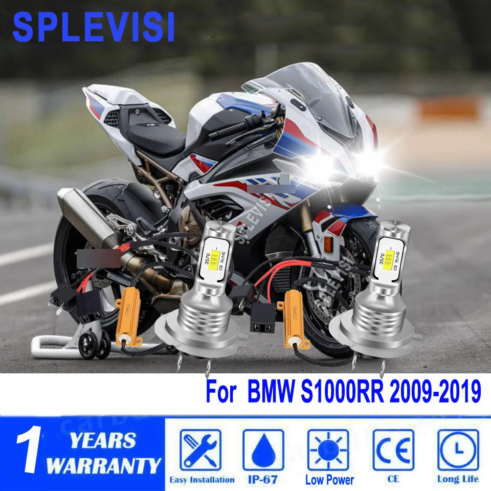 

Motorcycle Accesories Headlights White Lamp Load Resistor Wiring For BMW S1000RR 2009 2010 2011 2012 2013 2014 2015 2016-2019