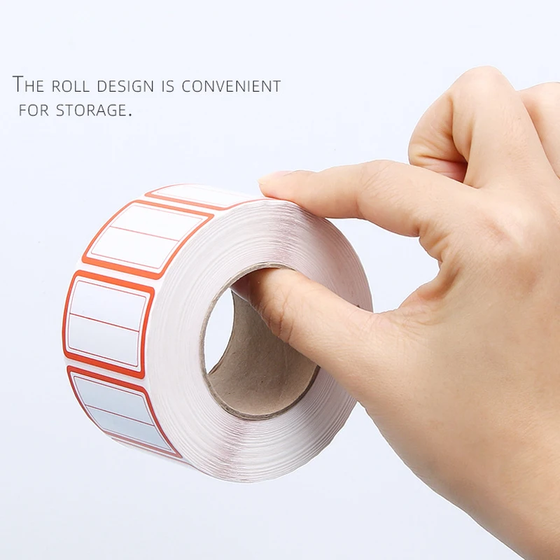 1000pcs/roll Handwritten Self-adhesive Label Paper Self-adhesive Label Name Commodity Price Category Note Sticker