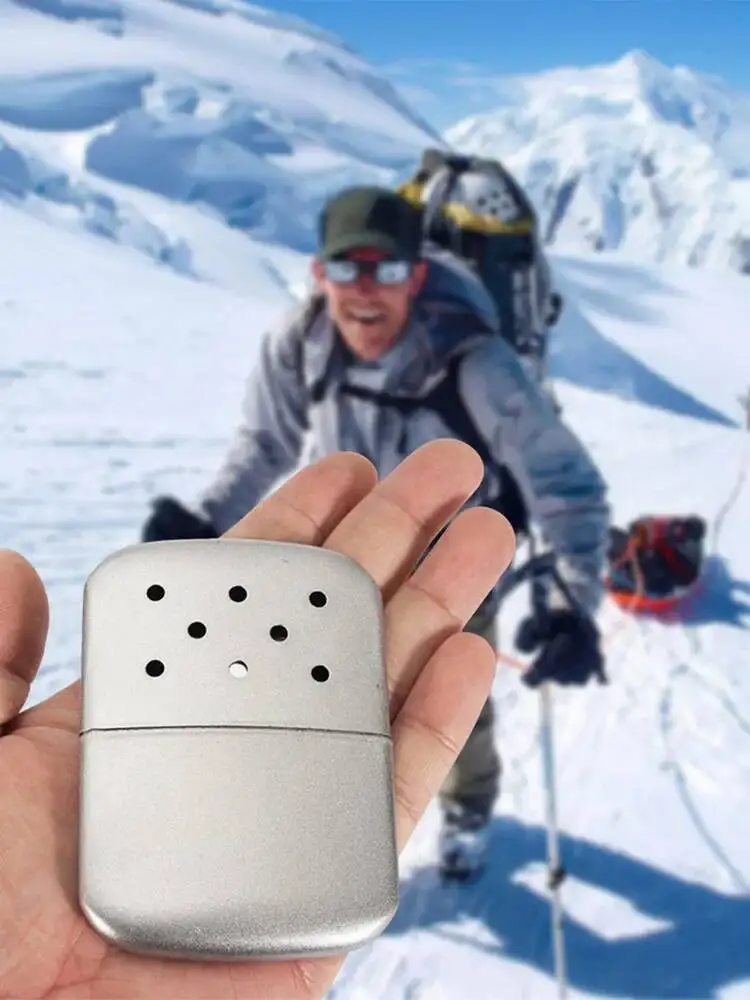 

Zinc Alloy Pocket Reusable Fuel Hand Warmers Small Handy Warmer Heater For Outdoor Sports Camping Hiking