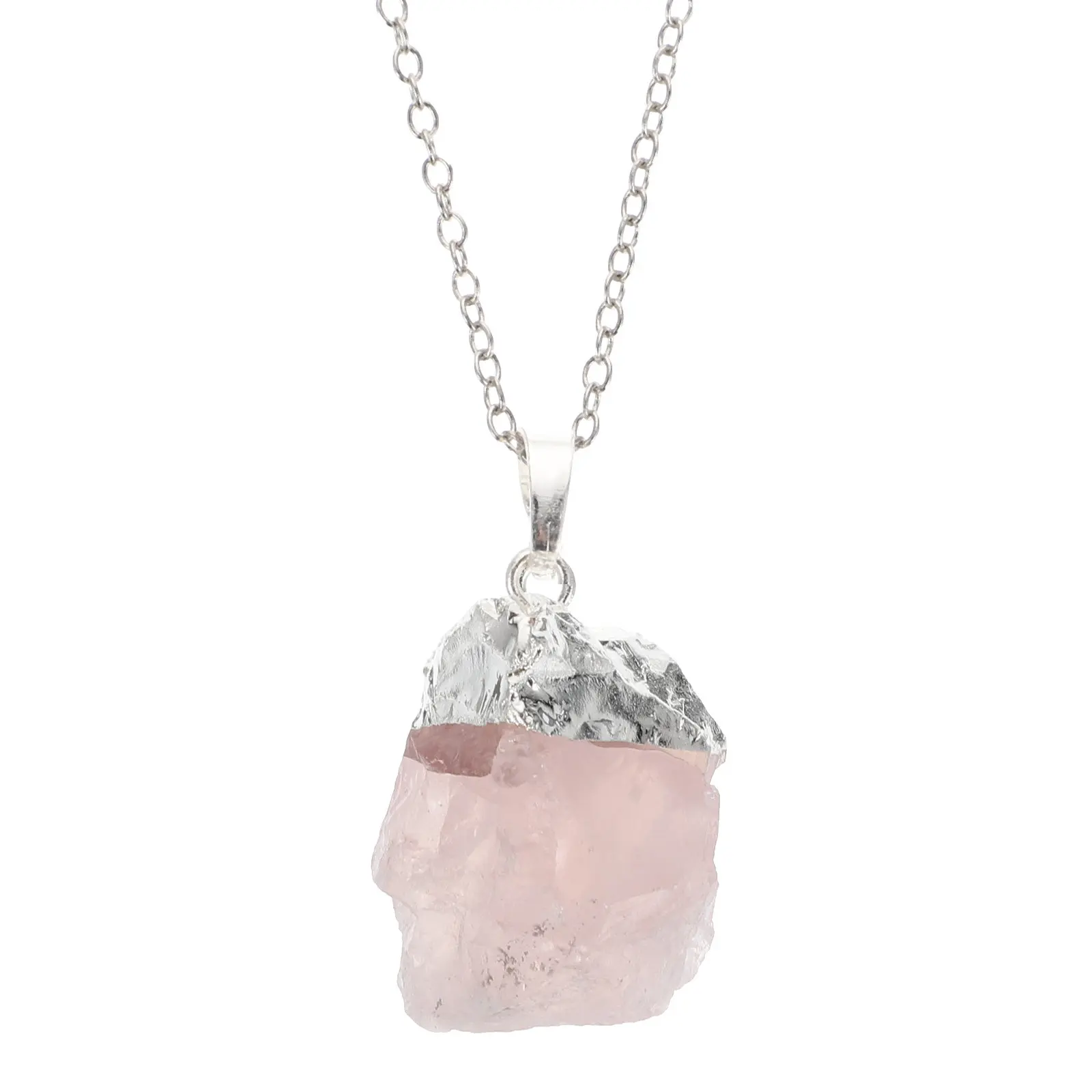 

1Pcs Natural Amethyst Necklace Irregular Pendant Craft Jewelry for Banquet Party Family Gathering Elegant Amethyst Accessory